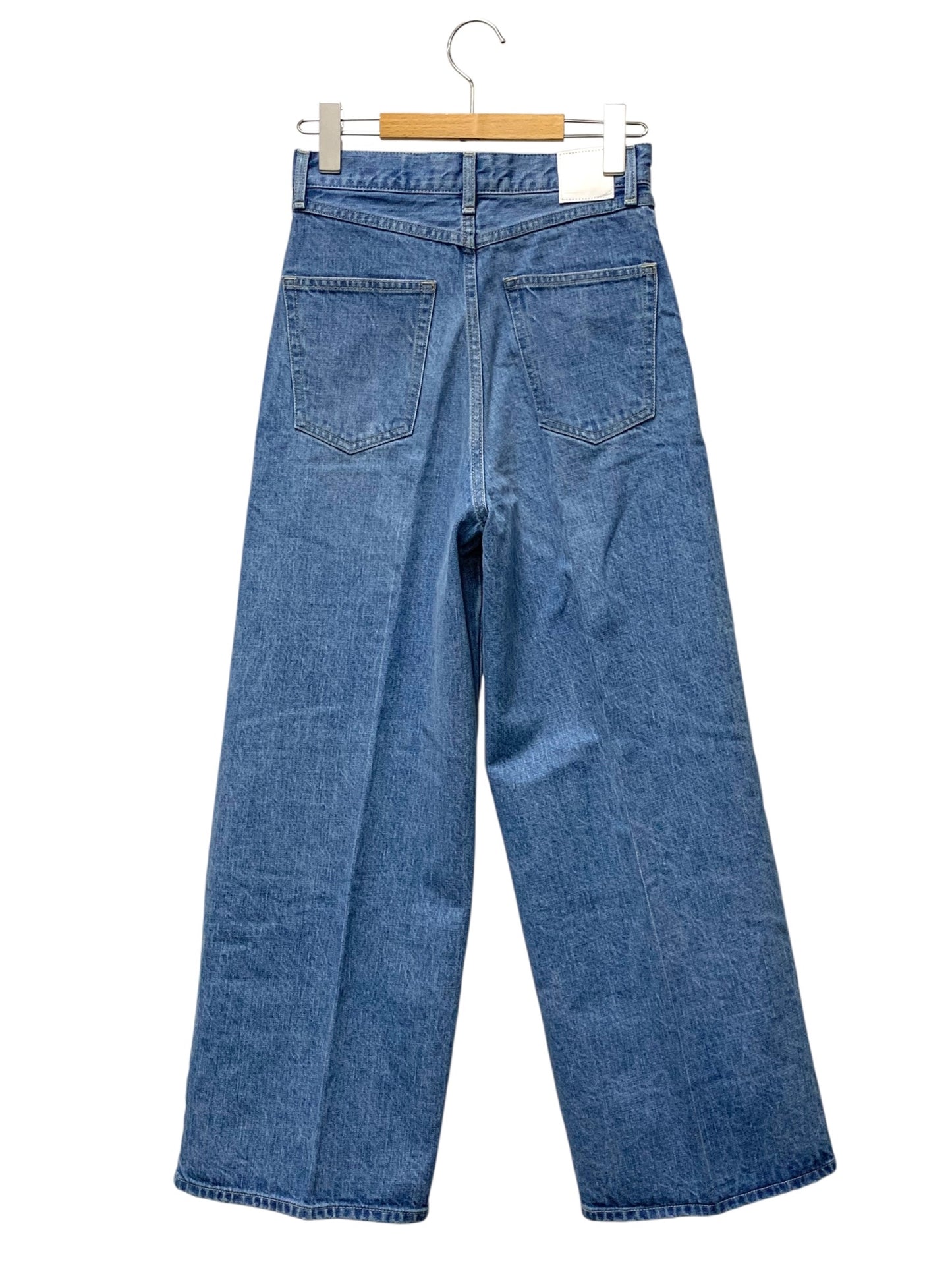 ヨリ Janeワイドデニム YR22-24185AW パンツ 34 ブルー ITOI2A9GFEDS