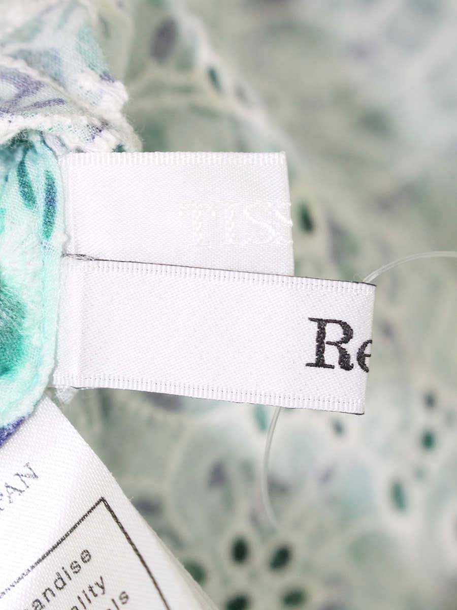 ルネ 6221330 シャツ 36 グリーン TISSUE パールビジューボタン ITR5VBSDZUX4