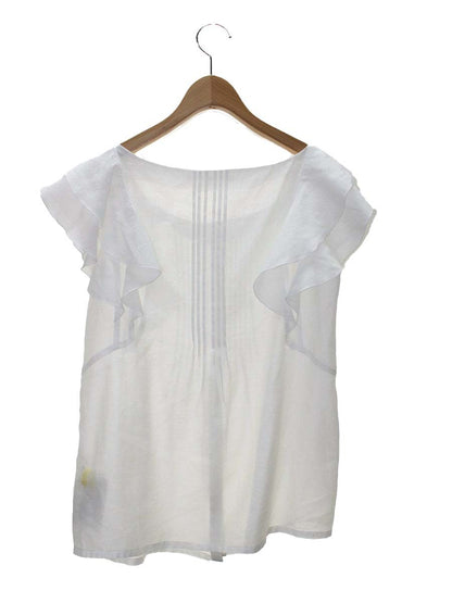 マテリア 301-110418 ブラウス 38 ホワイト フリル ITU9BWVT5AH3