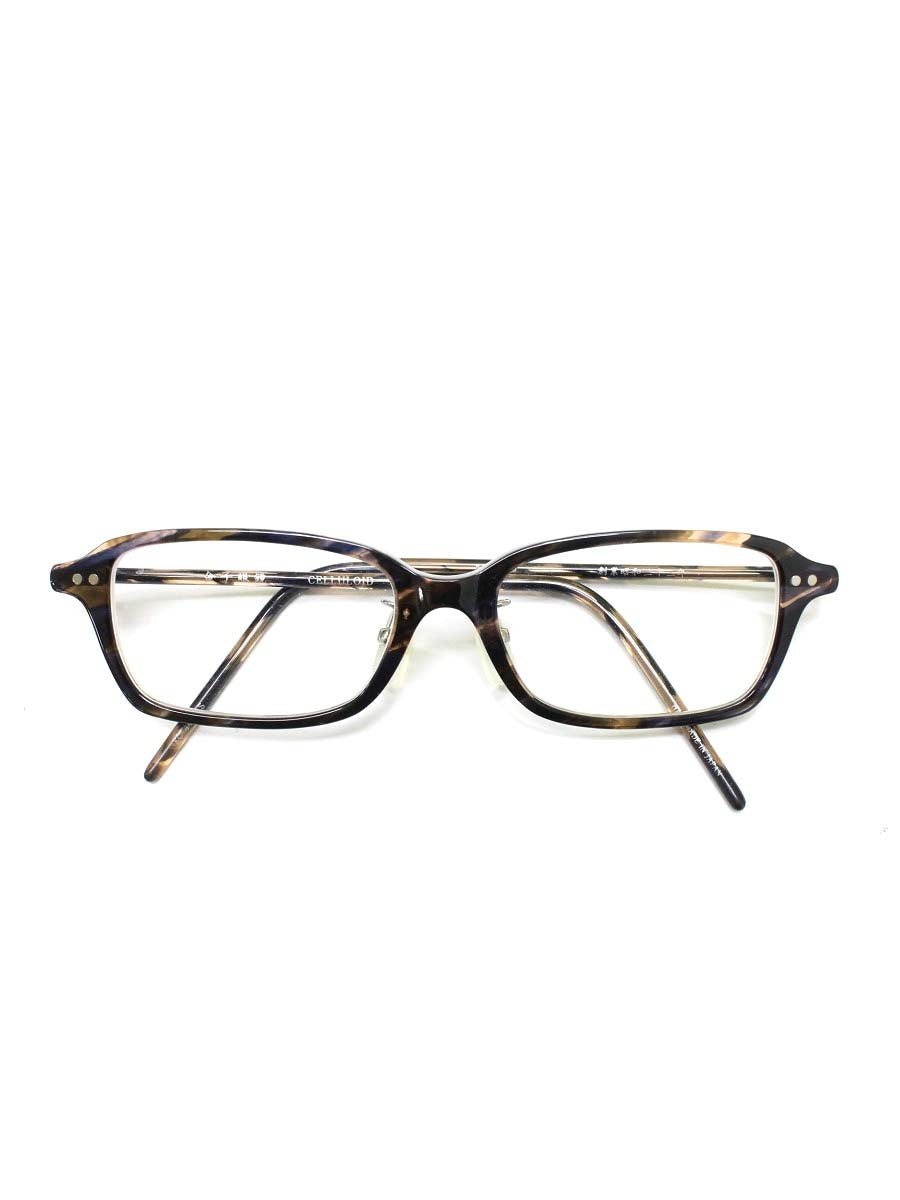 金子眼鏡 KC-44 メガネ ブラウン セルフレーム フルリム スクエアシェイプ ITC5U15X5EY8