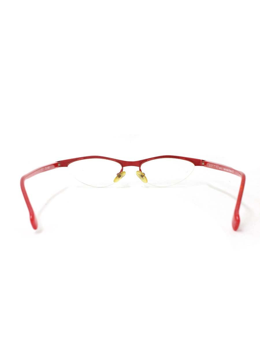 アランミクリ 2707 メガネ レッド コンビフレーム ハーフリム（ナイロール）オーバル（楕円） IT1CLYMVL6VV 【SALE】
