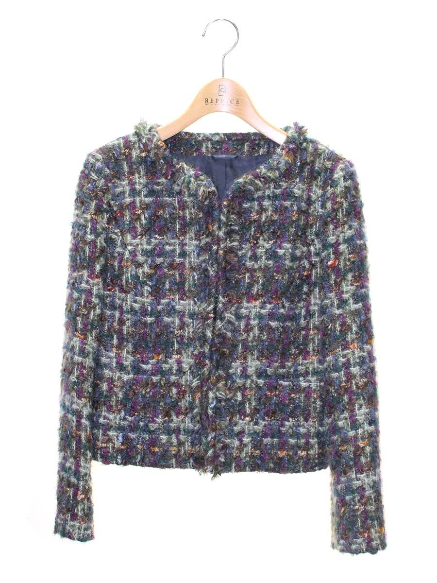 アナイ 10527-13-86-360 ノーカラージャケット 36 マルチカラー ツイード Jules TOURNIER ITWZISKKG74G