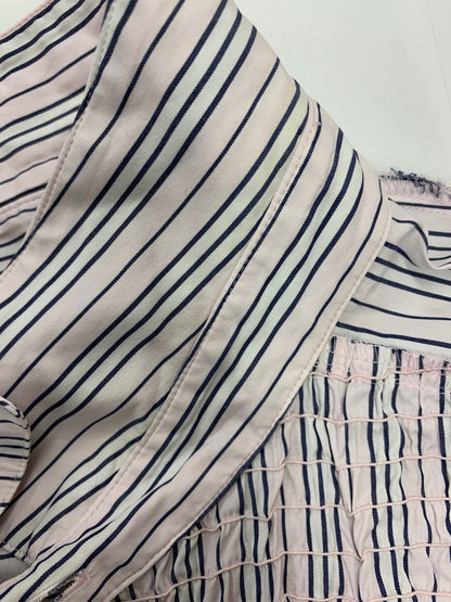 バーバリーブルーレーベル FE518-171-12 シャツ 36 ピンク ストライプ 2way リボン IT3S332PPD6W