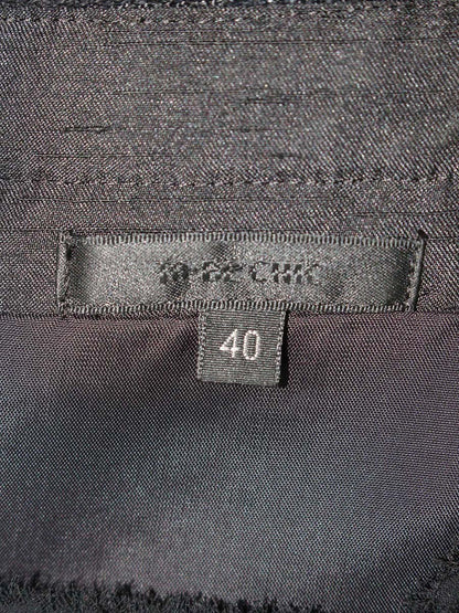 トゥービーシック UME89-939-09 ワンピース 40 ネイビーブラック ティアード ツイード ITBLVOHJPWC8