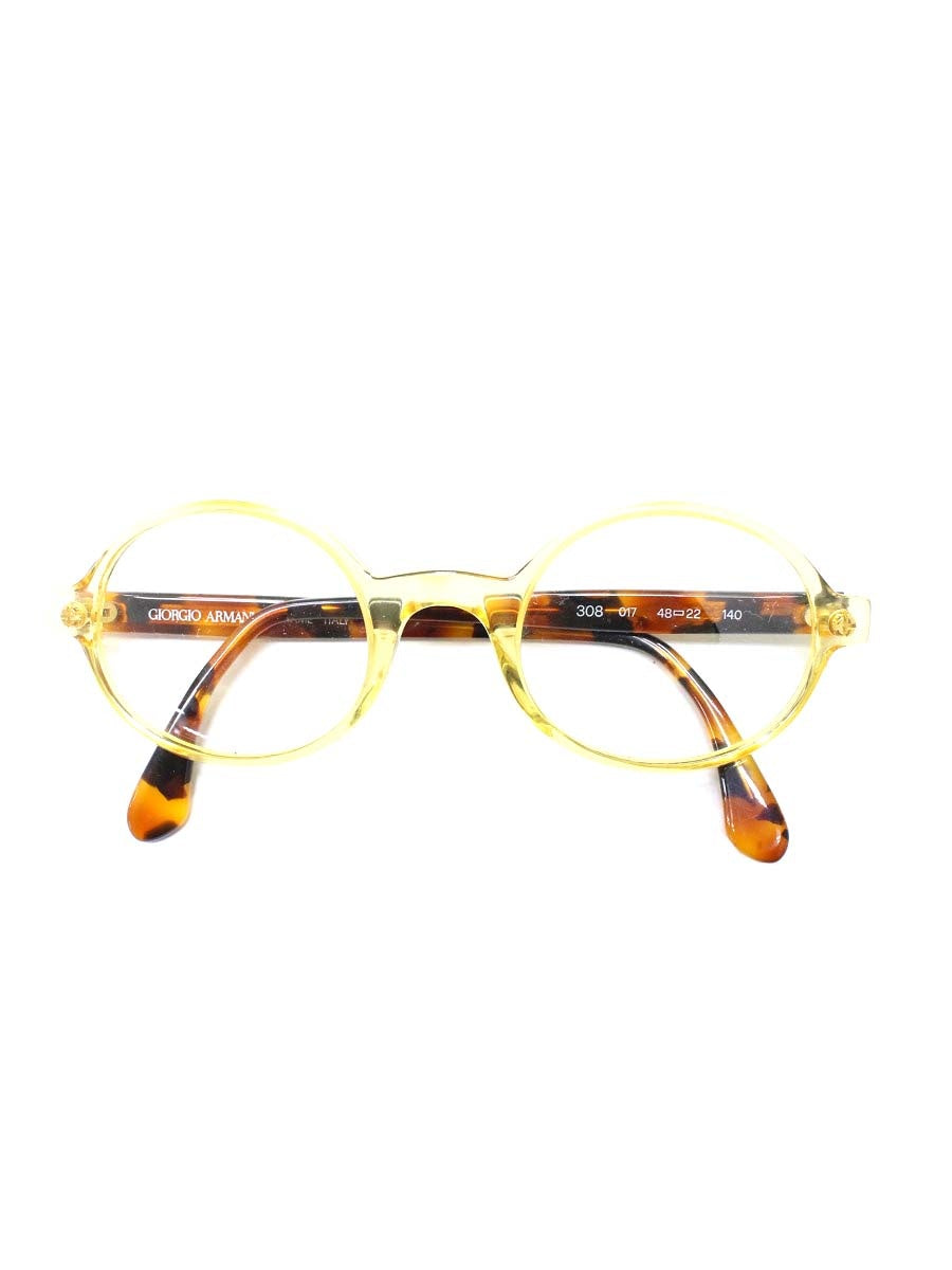 ジョルジオアルマーニ 308 メガネ ブラウン/クリアイエロー べっ甲柄 IT8LMV5FNM6F 【SALE】
