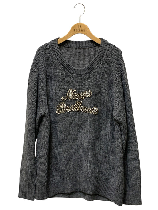 グレースクラス ビジューロゴニットトップ 0025443021 セーター 36 グレー ITGZL9KZP4LK