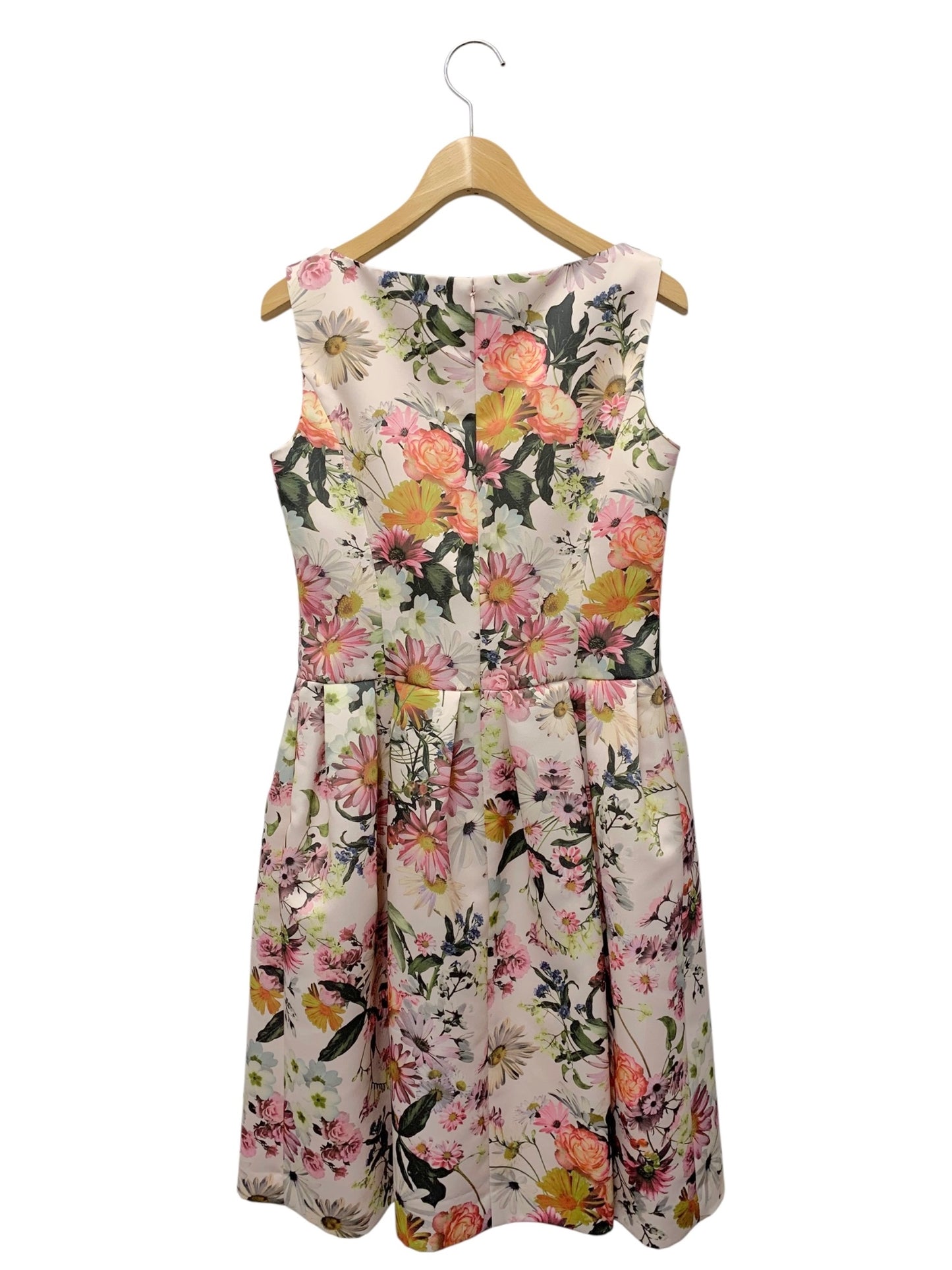 エムズグレイシー 811501 ワンピース 36 ピンク サテン 花柄 ITME05V71DTR