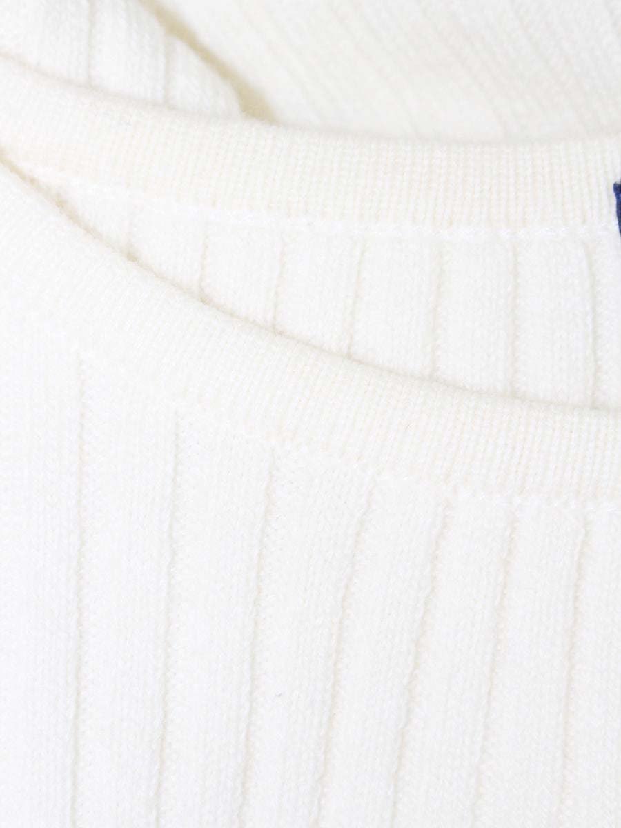 エムズグレイシー 818548 ニット セーター 38 アイボリー リブ リボン IT6R55PDJ65S