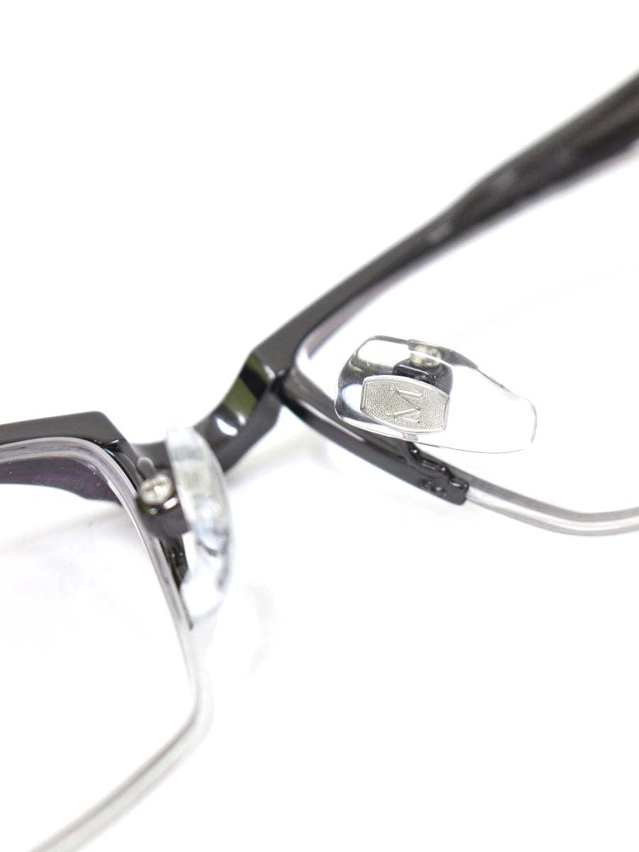 マサキマツシマ MF-1256 メガネ ガンメタル/シルバー/ブラック スクエア ハーフリム メタルフレーム ITRJYR1LN6TQ
