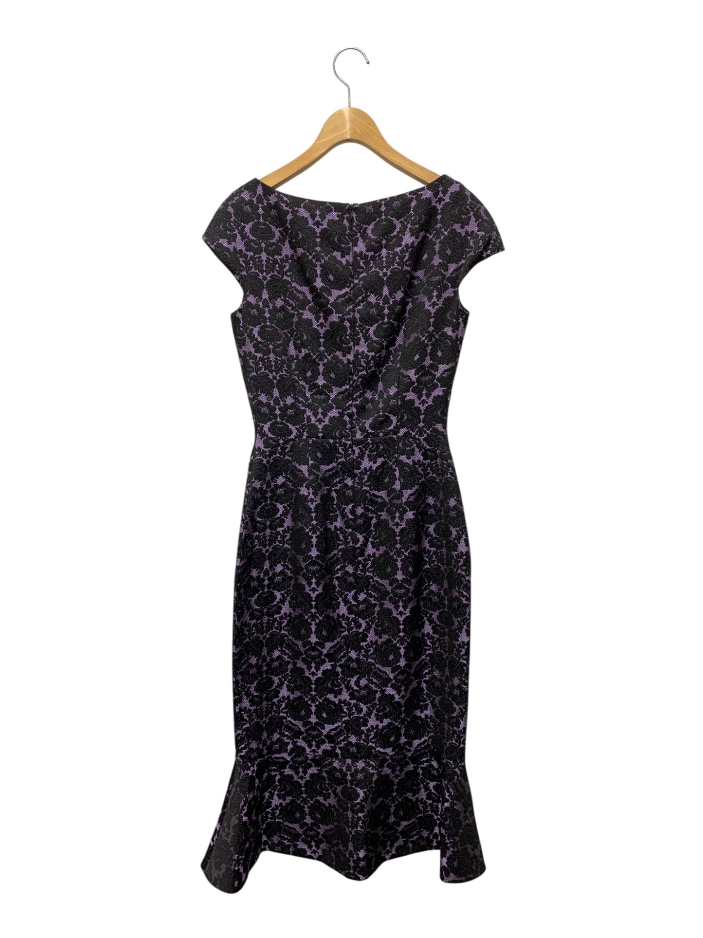 セントジョン K15RVV21 ワンピース 0 ブラック フラワー ビジュー ジャガード ドレス IT24C1MHABBE