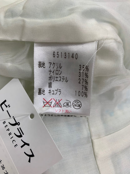 ルネ 6513140 ジャケット 36 ブルー ツイード ノーカラー ITKXNZ3PEWNF
