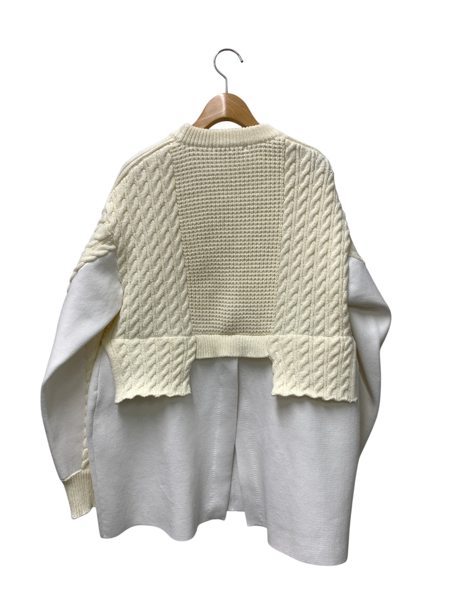 アンスリード CABLE LAYER KNIT TOP 522562600201-01 F ホワイト 25aw IT51AKZFN5WY