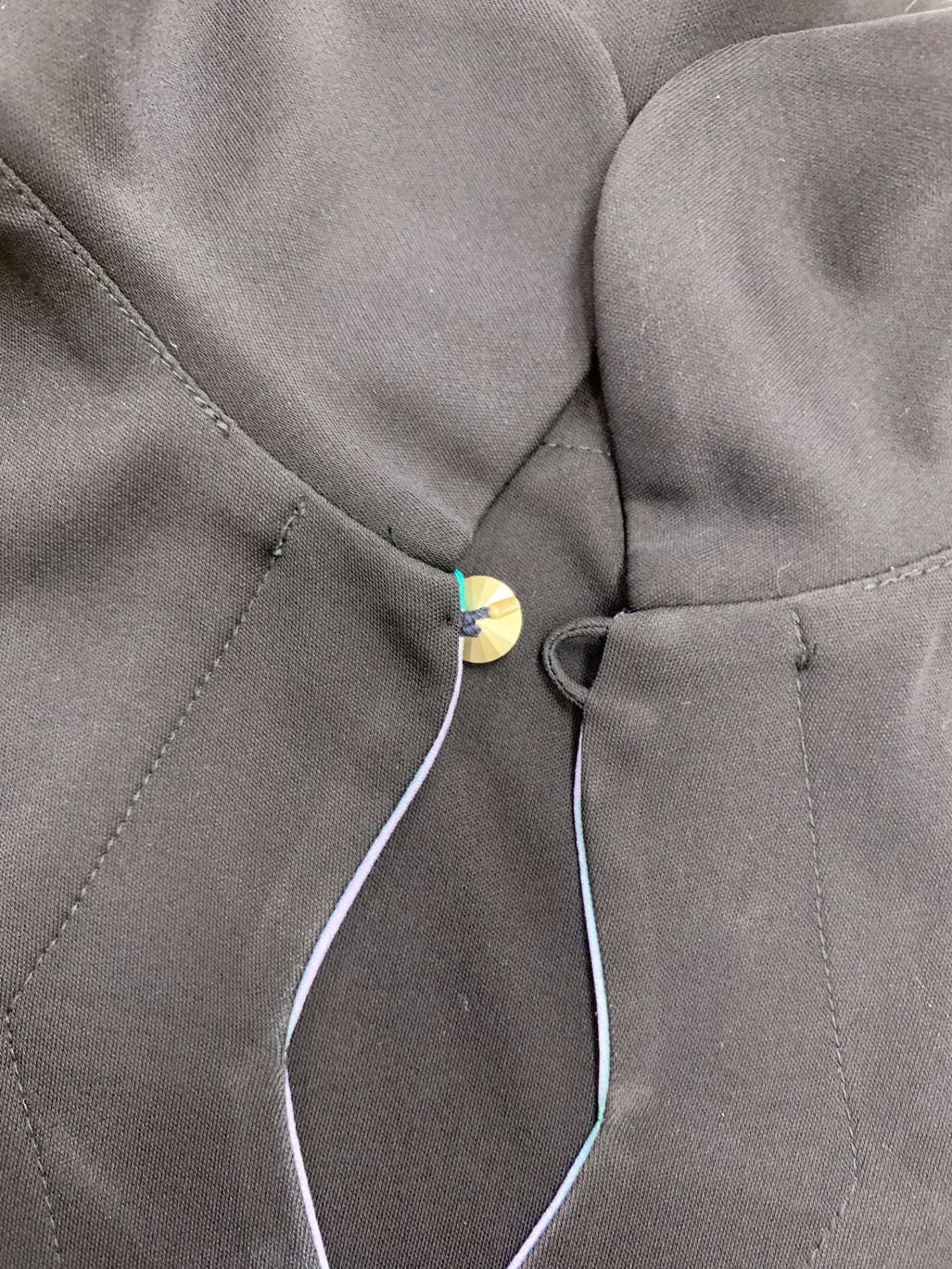 レオナールファッション 0140024 ワンピース 2 ネイビー ストーンボタン ITA43JCH7RUG