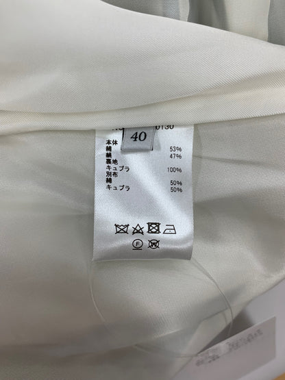 エブール 3610500130 スカート 40 グリーン ストライプ ギャザー フレア ITZV4DL5WATC