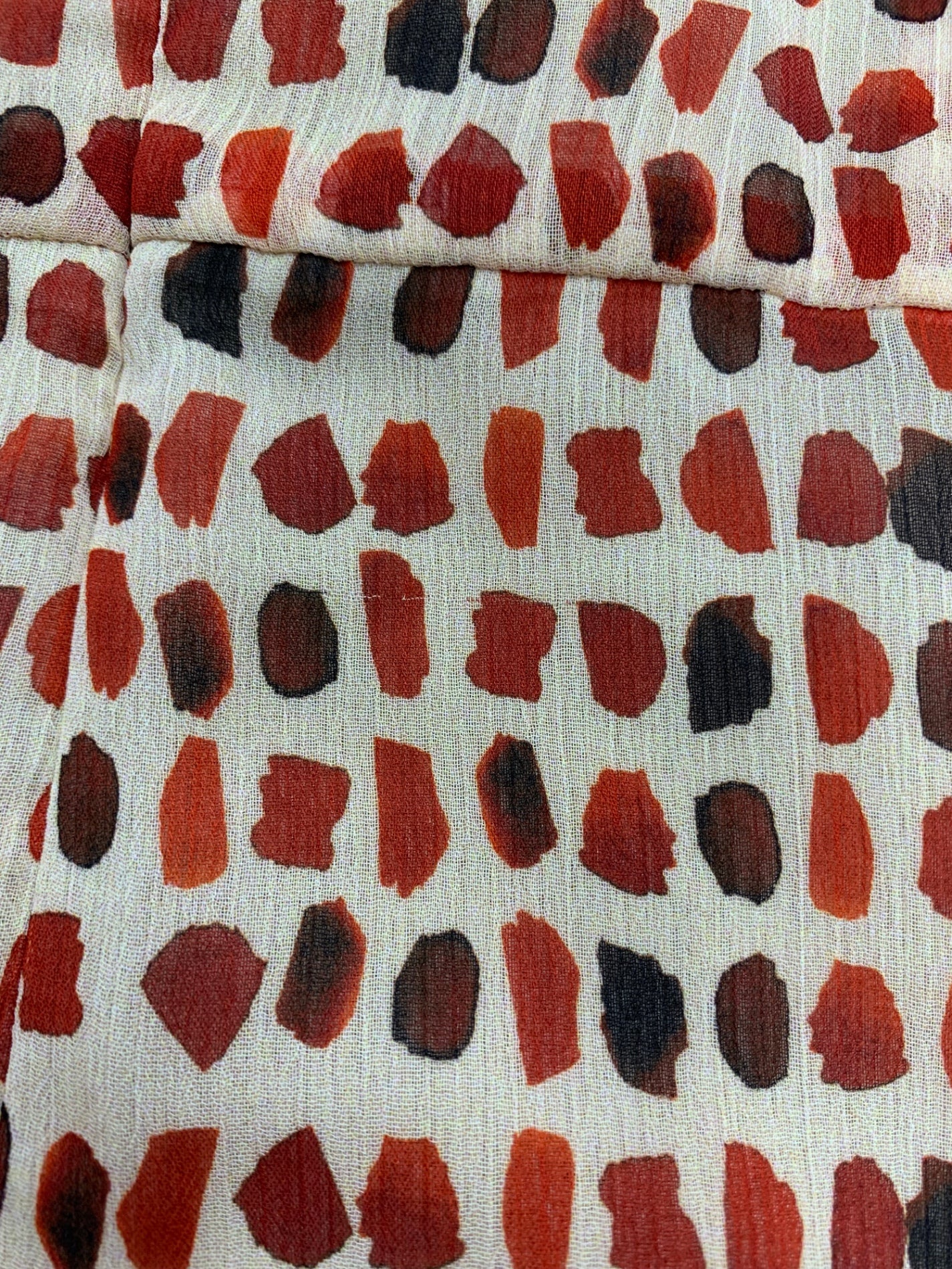 シビラ GBEID-50490 ワンピース L オレンジ シフォン ドット ITGHBXER56OG