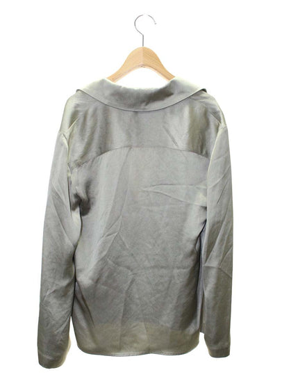 クラネ サテン テーラードシャツ 16122-4132 ブラウス 1 カーキグリーン ITH8HVXINIF8