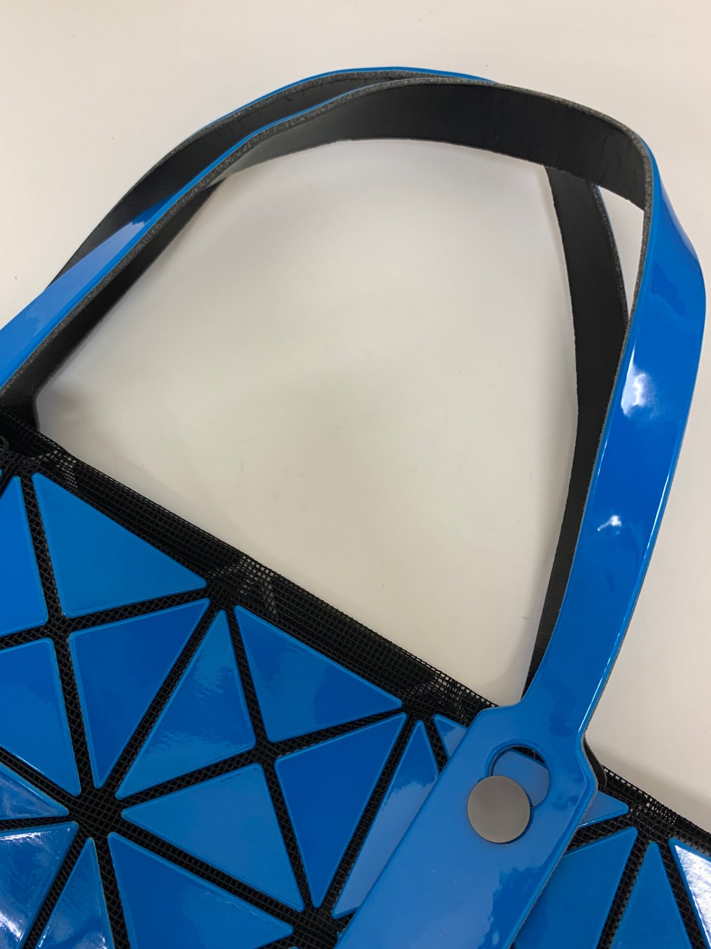 バオバオイッセイミヤケ BB41-AG332 トートバッグ ブルー PVC メッシュ ITG1W2WTCOW8