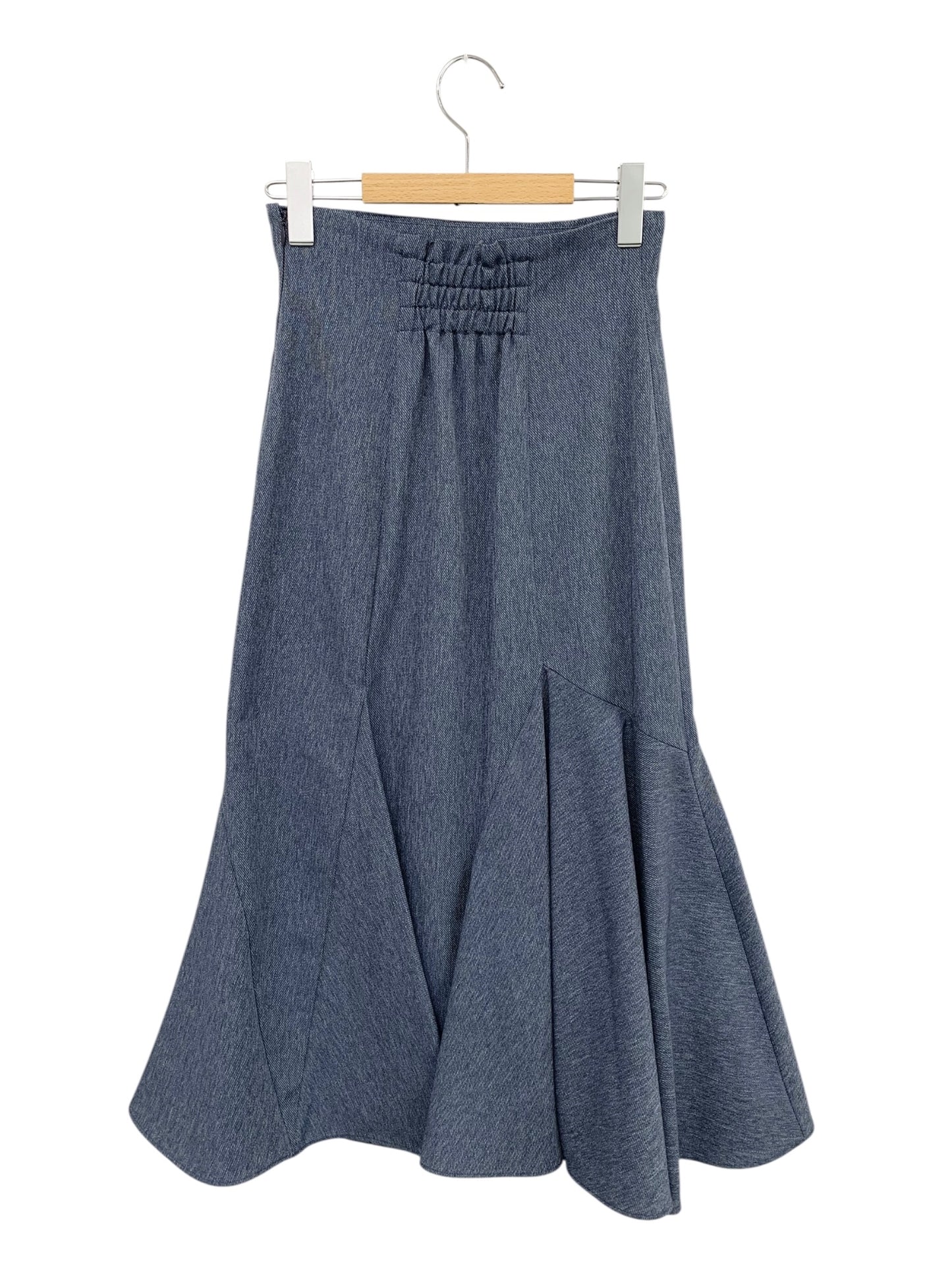 セルフォード CWF231057 スカート 36 ネイビー ウエストギャザー フレア ITLJPS972S80
