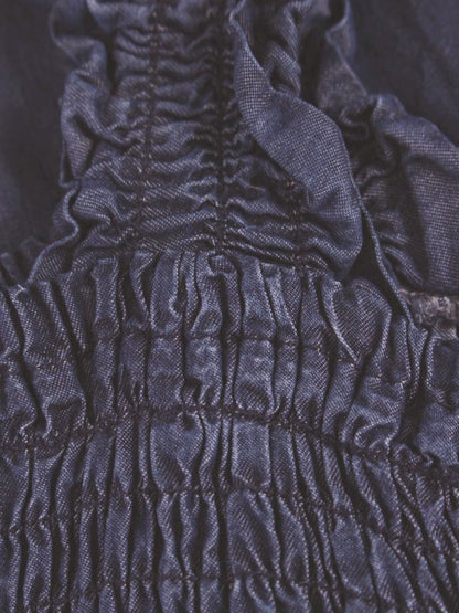 ダイアグラム 0320331349 ワンピース 36 ブルー デニム フリル ITA1X0I8B1C2