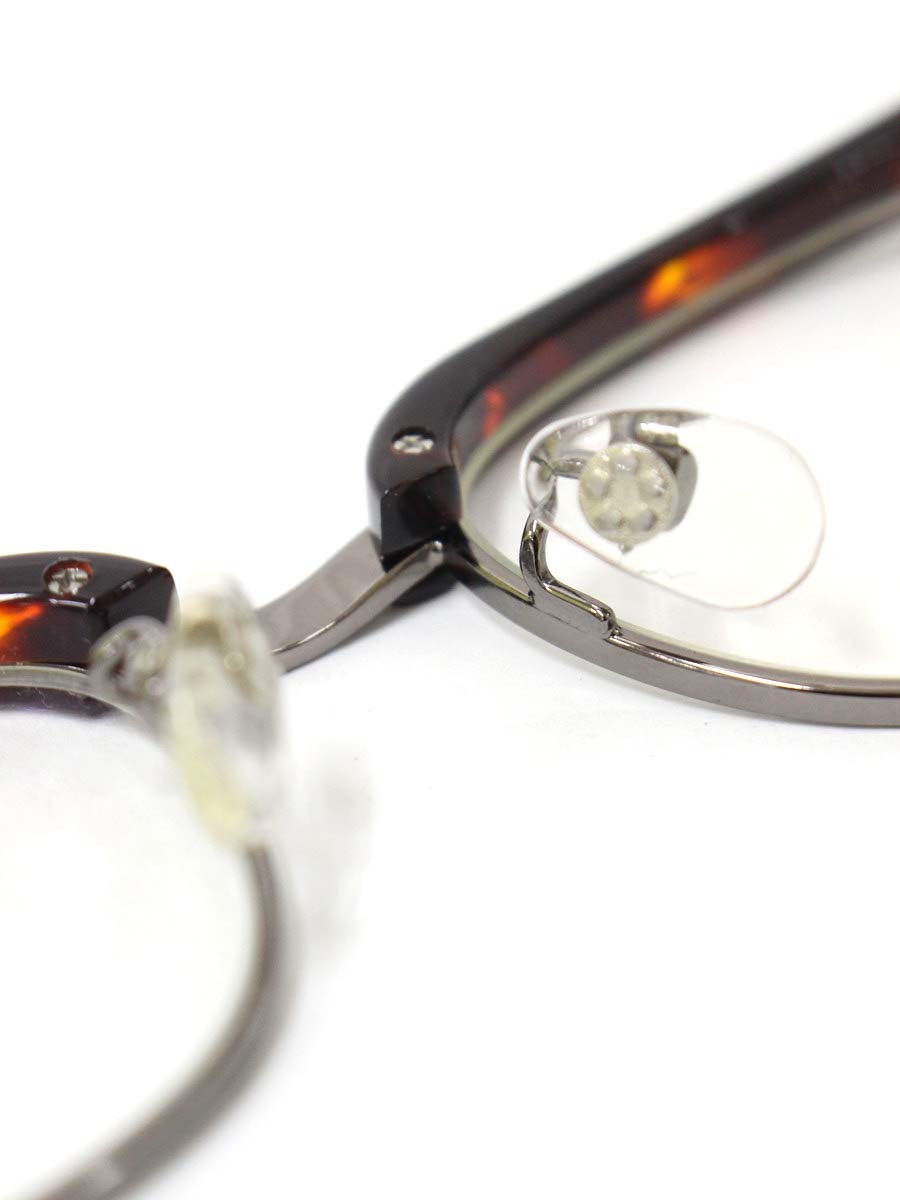 ロエン roen004-C2 メガネ ブラウン コンビフレーム ブロウ べっ甲柄 IT6N9BN1RNBE