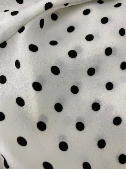 エムズグレイシー 810504 ブラウス 40 ホワイト ドット 水玉 パールボタン ITNFK39Y4J1C