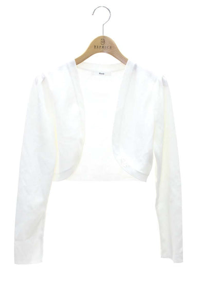 ルネ 6612820 カーディガン 36 ホワイト ニット ボレロ ITHSXENUSE64