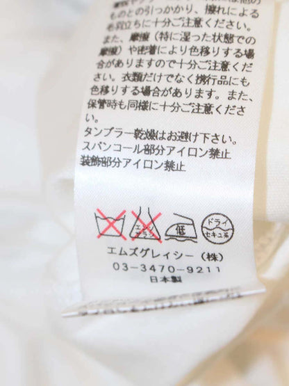 エムズグレイシー 325304 Tシャツ 38 ホワイト プリマドンナ スパンコール ITD1G3OO9P44
