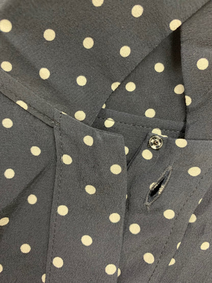 フォクシーブティック ヴェロニク ブラウス 42689 シャツ 38 ネイビー 水玉 ドット ITSBX70U7IRS