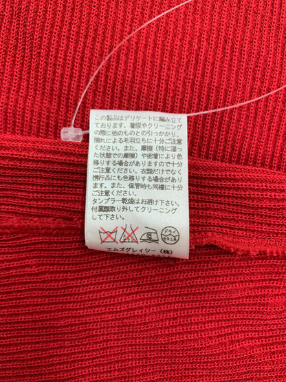 エムズグレイシー 328340 ニット セーター 38 レッド タートル リブ IT29SLABCT5B
