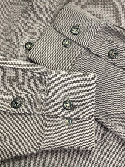 バーバリーズ ヴィンテージ BBW82-513 長袖シャツ ロゴ刺繍 ブラウン ITR6D6M9PULC