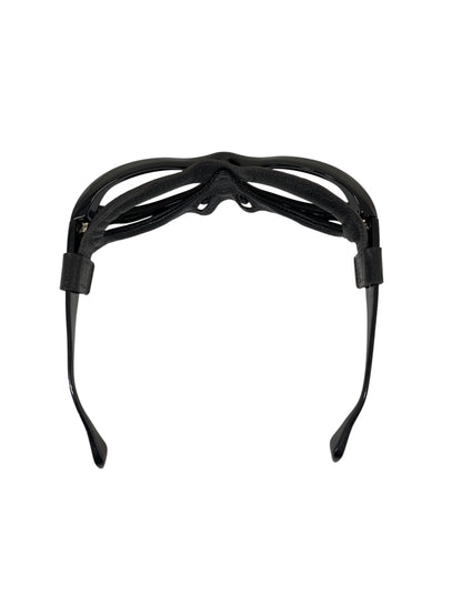 ファクトリー900 FA-160 メガネ ブラック ゴーグルシリーズ 本革フード付き セルフレーム フルリム ITKVWJ3XJBB4