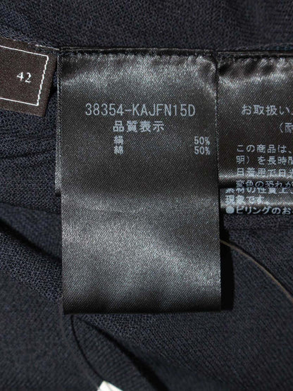 フォクシーブティック カーディガン 38354 42 ネイビー シルク混 IT8KI0JF7BWW