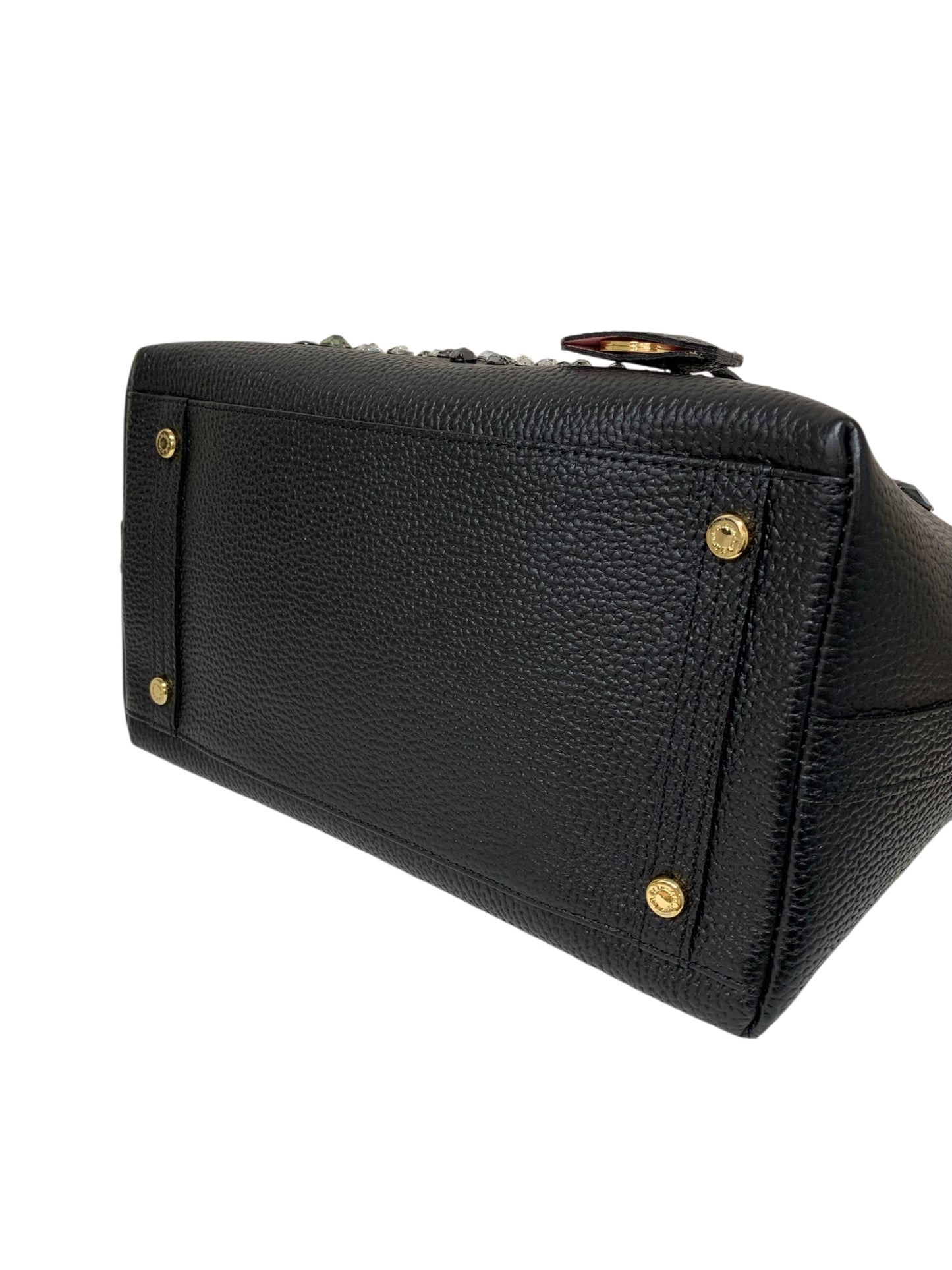 エーディーエムジェイ ハンドバッグ ブラック レザー スワロフスキー 2WAY IT9911WYM4UW 【SALE】