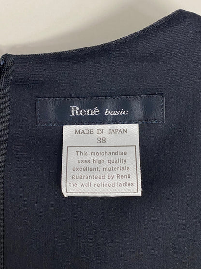 ルネ 5726010 ワンピース 38 チャコール 肩リボンモチーフ ITFZCUG58RBW