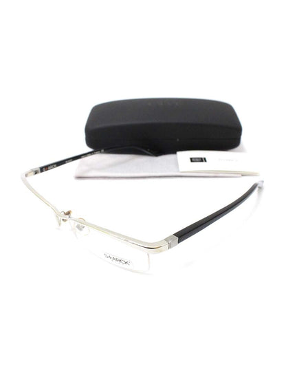 スタルクアイズ PL0001 メガネフレーム シルバー 0024カラー コンビフレーム スクエア ITPPE1OSR3CL