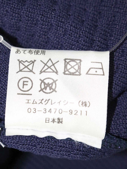 エムズグレイシー Mesh Cardigan 918345 カーディガン 38 ネイビー メッシュ IT3UUCPSWFJG