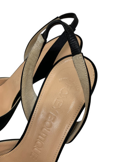 フォクシーブティック 20717 パンプス 35.5 ブラック サテン リボン ITIE5IKTNWXP 【SALE】