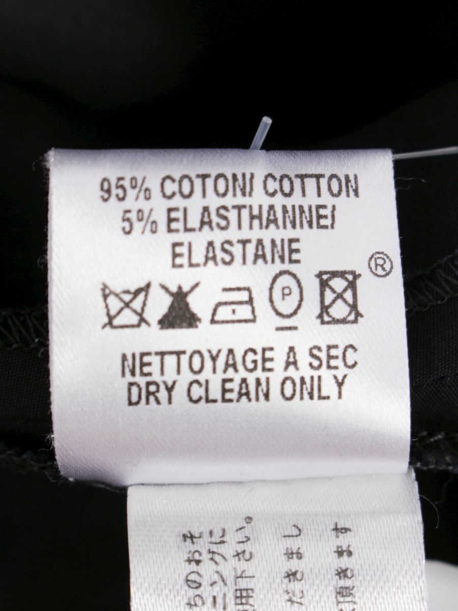 ポールカ 713EAC ワンピース 38 ブラック Vネック リボン タックフレア ITBYLRSXRNGM 【SALE】