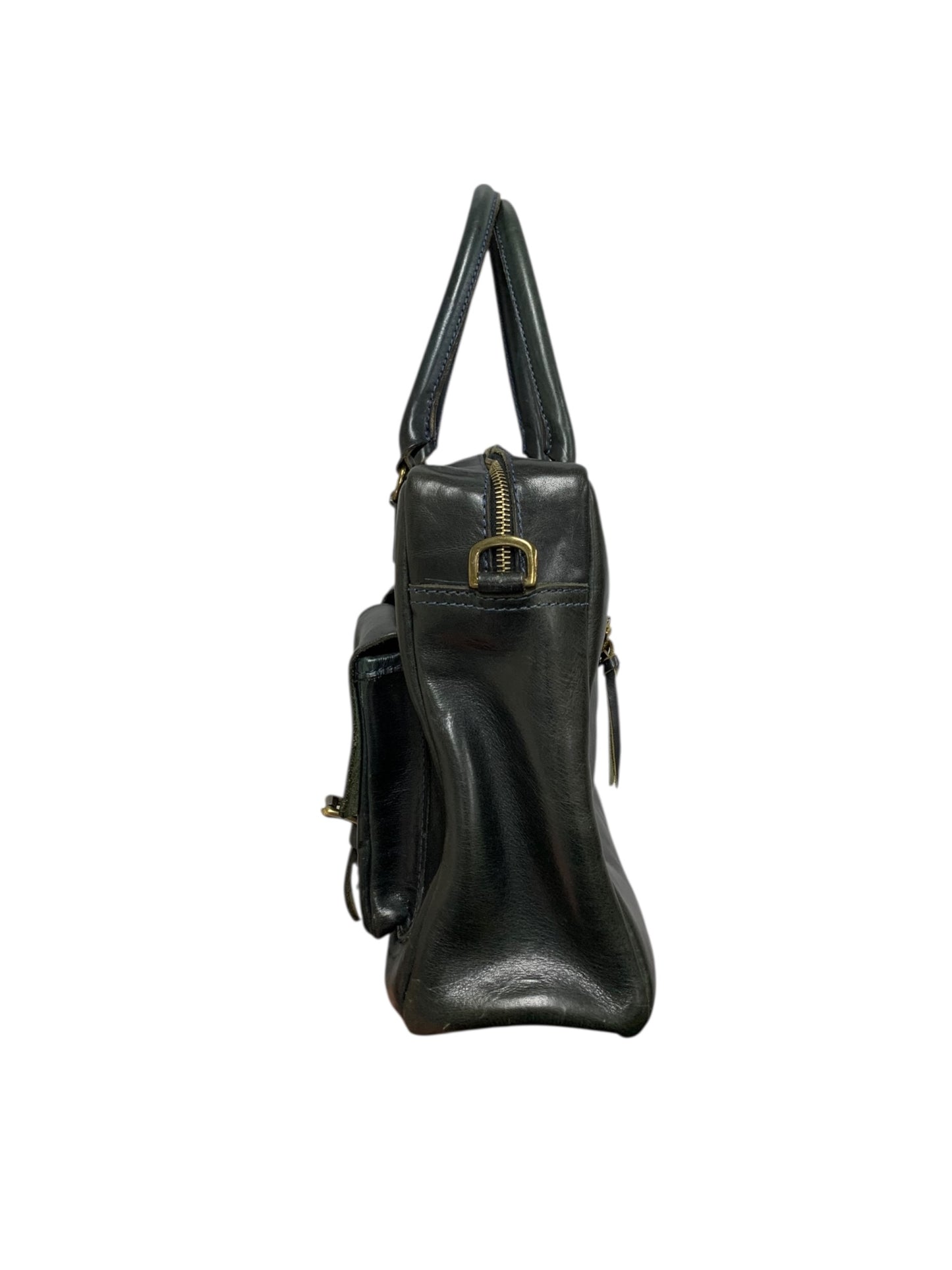 サンダスト モルペウス ブリーフケース ネイビー ビジネスバッグ レザー IT8DG6O6N328