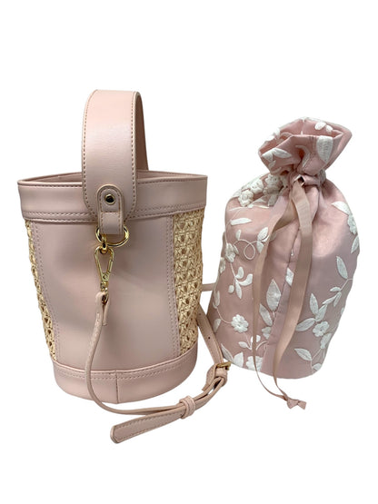 エムズグレイシー 294309 ハンドバッグ ピンク ショルダー付き 巾着 バケツ ITDWLOOWQQYV 【SALE】