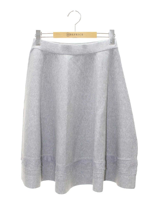 トゥービーシック W5S10-227-06 ニットスカート 40 グレー レース ITAKPJZEC709