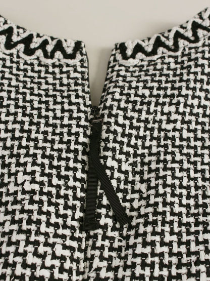 トゥービーシック LINTON W5J57-841-05 ワンピース 40 ホワイト リントン ツイード ITBAIN2HULLO