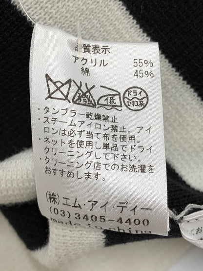 エムプルミエ A722-025 ニット 38 ブラック ボーダー ITUHNHFSB1XI 【SALE】