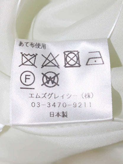 エムズグレイシー 217604 スカート 42 ホワイト キルティング フレア IT2M7LB6FCW4