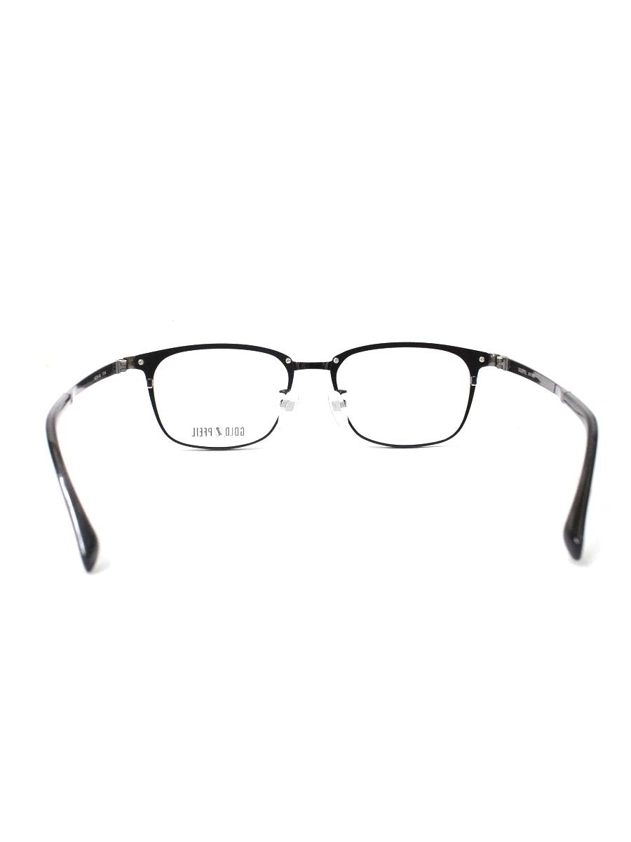 ゴールドファイル GPE5026 メガネ ブラック チタニウム ウェリントン ITH2TY1M5HZE