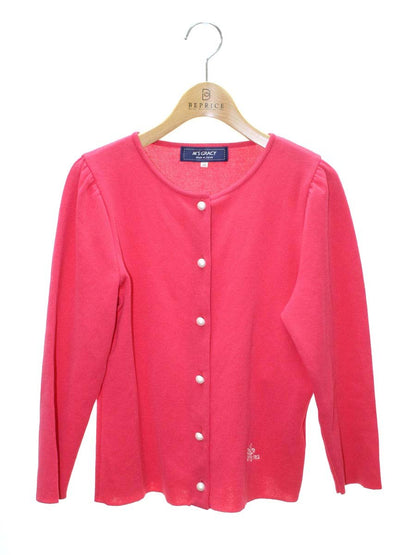 エムズグレイシー パールボタン付きカーディガン 418318 カーディガン 38 ピンク IT2NZY2J8CYQ