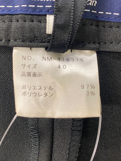エムズグレイシー 416516 40 ブラック 前スリットクロップドパンツ ITO5C8FH6GJC