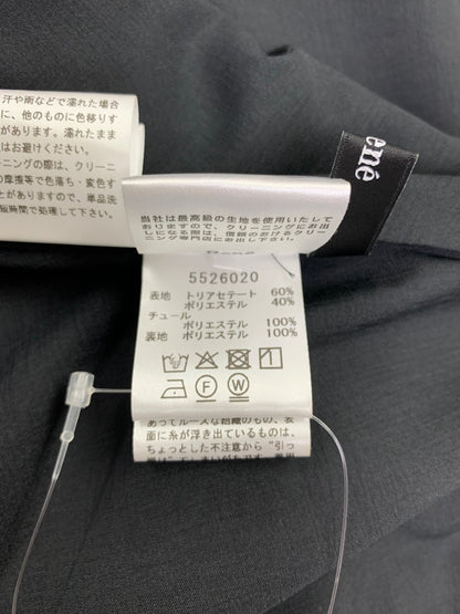 ルネ 5526020 ワンピース 36 ネイビー クルミボタン フリル IT9ZUUDLSZ3M
