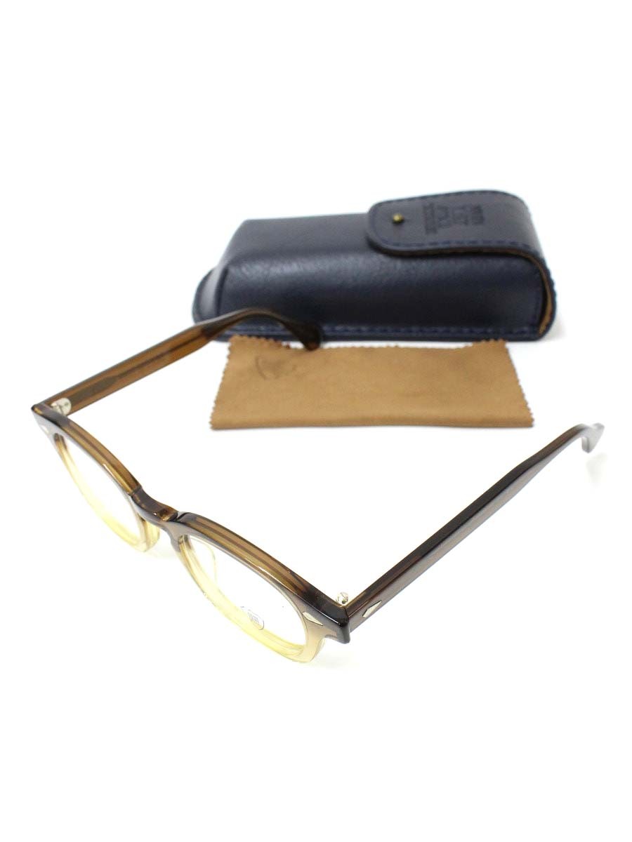 ジュリアスタートオプティカル PL-202P メガネ クリアブラウン セルフレーム フルリム ウェリントン ITI3QEV3OHDO