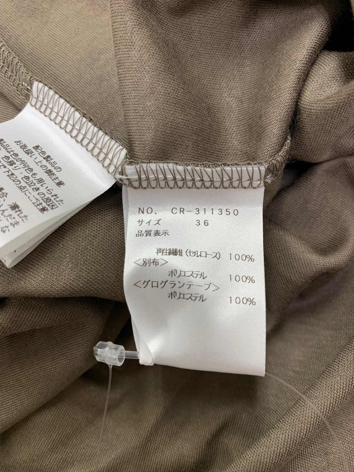 エムズグレイシー 311350 ワンピース 36 カーキ ボリューム袖切替し ITWIQCTANQ9A